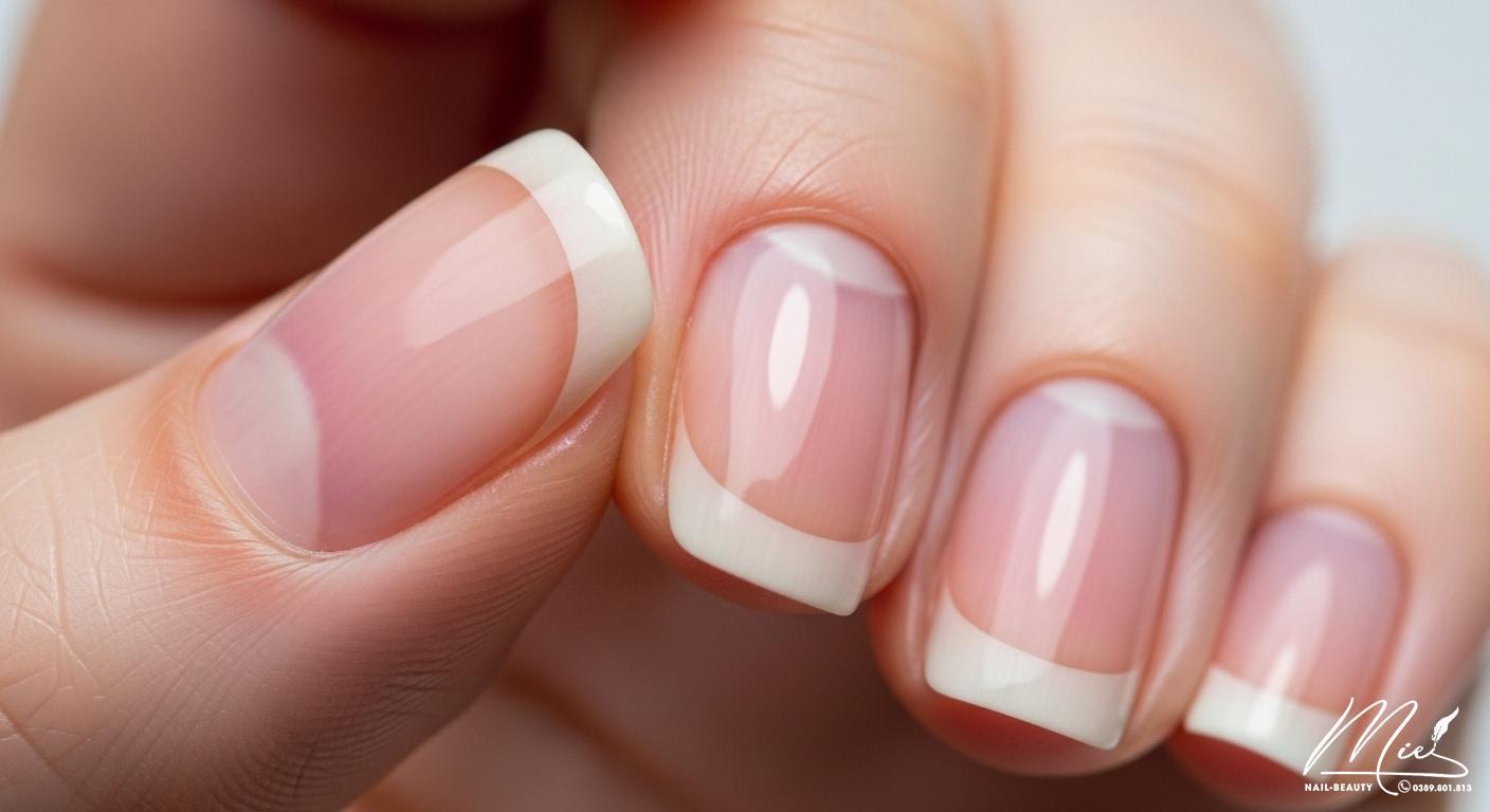 Móng tay đã mọc lại hoàn chỉnh và khỏe mạnh, minh họa kết quả của việc chăm sóc đúng cách và dinh dưỡng hợp lý.