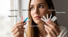 Phụ nữ chọn keo dán móng giả phù hợp với mục đích sử dụng và tình trạng móng thật.