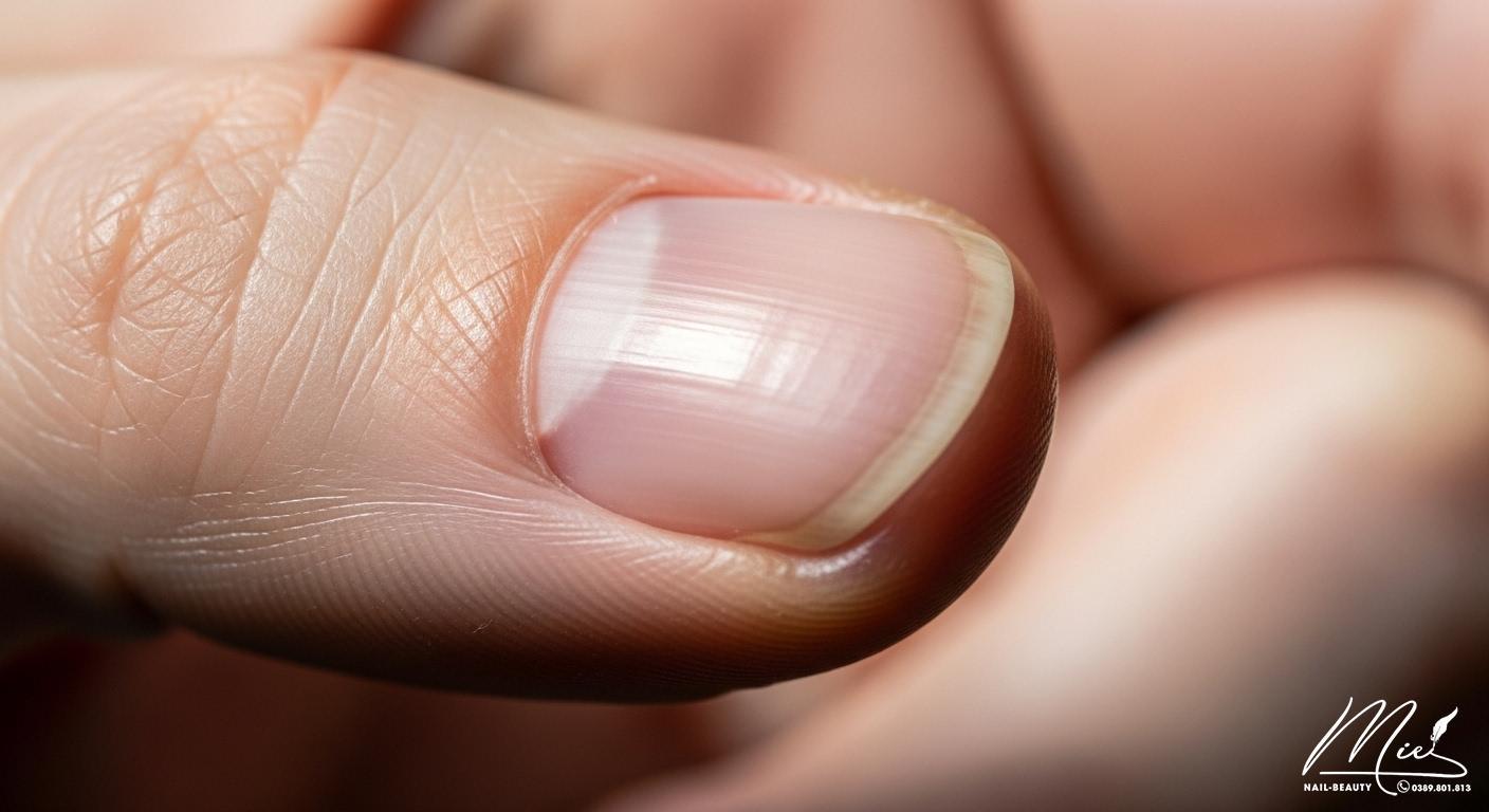 Biên tập viên: Trần Thị Xuân Mai (Anh Thy) 2 Hình ảnh cận cảnh móng tay khỏe mạnh, cho thấy tốc độ mọc móng tay trung bình.