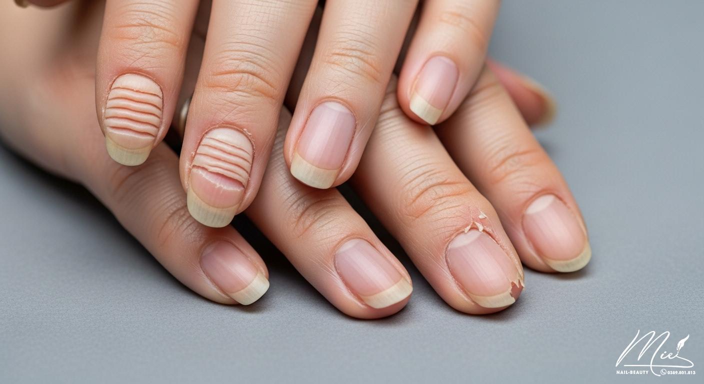 1 tuần móng tay dài bao nhiều? Dấu hiệu nhận biết sức khỏe 2 Bàn tay với các loại móng tay bất thường khác nhau, phản ánh tình trạng sức khỏe tiềm ẩn.