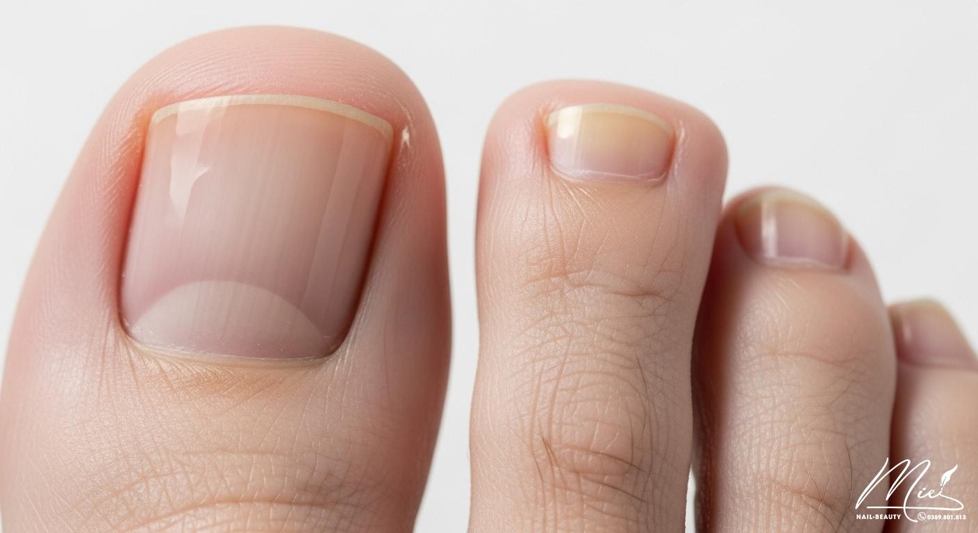 Biên tập viên: Trần Thị Xuân Mai (Anh Thy) 4 Móng chân khỏe mạnh và móng chân mọc chậm hoặc có dấu hiệu bất thường.